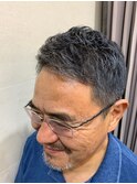 ジェントルマン刈り上げサイドパートウェットショート