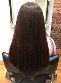 艶髪・ピンクブラウン・コンサバ・オフィス　綺麗めカラー