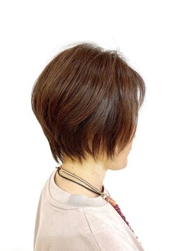 クオリス 上福岡店(QUALIS) 30代40代50代/小顔ハンサムショートウルフ/艶カラー/白髪染め/