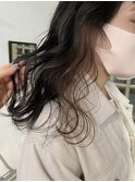 【お客様スタイル】黒髪×インナーカラー