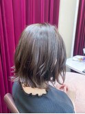 小顔くびれミディ20代30代髪質改善前髪イルミナマロンベージュ