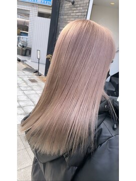 ラフ 難波店(LAFF) #切りっぱなしボブ#エアリーロング#美髪のススメ#ピンクブラウン