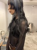 個性派ロングパーマ