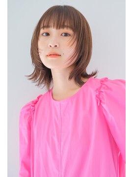 ヘアサロンガリカアオヤマ(hair salon Gallica aoyama) くびれ大人ショートウルフ/ショコラブラウンこなれ感<青山>