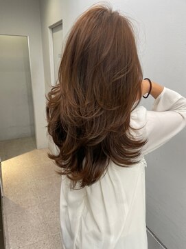 レビジュヘアー(LEVIJU HAIR) レイヤー×上品ブラウンベージュ