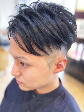 メイプルフェロー(MAPLE fellow) 20代30代40代メンズビジネスツーブロックアッシュブラック