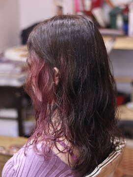 キミ(kimi) 【kimi自由が丘】インナーカラー × ラベンダーピンク