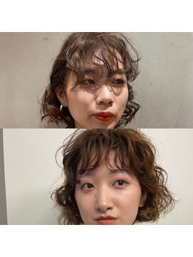 キジ(KIJI) ボブヘア×スパイラルパーマ