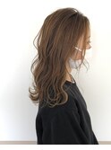 【各務原】アッシュベージュ×セミロング
