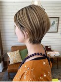 ゆかのお客様＊多毛さんも◎ハイトーン耳掛けショート