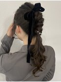 ポニーテールアレンジ