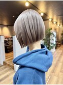 ボブ×ミルクティーグレージュ