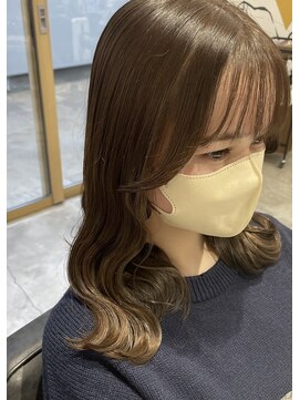 デコラロジィ 川越(DECORA rojii) オリーブベージュ☆顔まわりカット