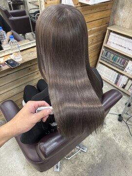 ヘアカロン 熊本本店(Hair CALON) シルバーベージュ/ブリーチなしハイトーンカラー