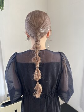 クロエバイラヴィズム 長岡旭岡店(CLOE) 編みおろしアレンジ