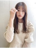ニュアンス前髪ゆるストレート