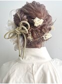 成人式ヘアセット　ヘアアレンジ　卒業式ヘア
