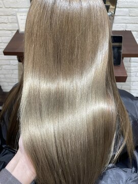 グランツ(Glanz) ミルクティーベージュ/透明感カラー/髪質改善/大和八木駅/艶髪/