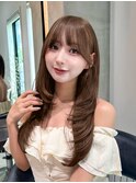イメチェン外ハネボブ美髪ワイド韓国ミディアムレイヤーカット