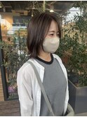 レイヤーボブ/ラベンダーグレージュ