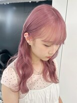 ベレーザ 渋谷神南(Beleza)&nbsp;15307ブリーチ＆ダブルカラーラベンダーパープルレイヤーロング