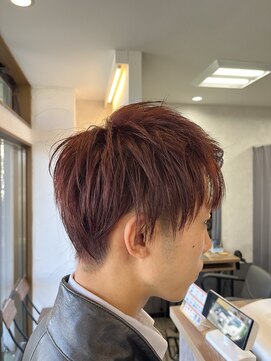 テーラヘアー 茂原店(TELA HAIR) メンズカット　赤系カラー
