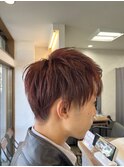 メンズカット 赤系カラー