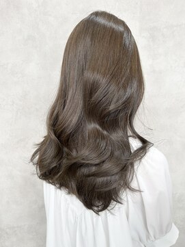 ルノン(LUNON) ハイライトカラーくびれヘアアプリコットオレンジ