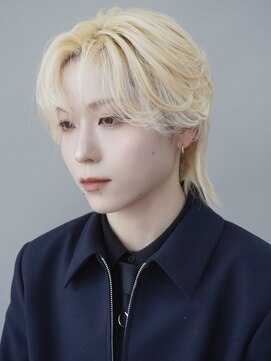 オーシャントーキョー 大阪(OCEAN TOKYO) メンズボブウルフメンズミディアムレイヤーカットメンズウルフ