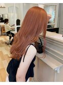 乾かすだけでキマる髪/馴染むハイトーンオレンジカラー