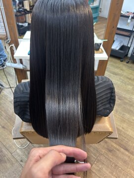 ヘアリゾート リノ(Hair resort Lino) 髪質改善縮毛矯正『髪にドラマを』×暗髪