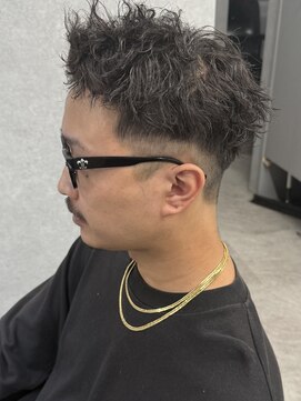 リオールバイニアウ(RE:ALL by Niau) メンズボックスショートツイストスパイラルパーマ刈り上げ