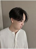 毛流れセンターパートニュアンスパーマ秋冬トレンドヘア