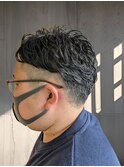 クセ毛刈り上げ//フェード//パーマ風//メンズカット//牛込柳町