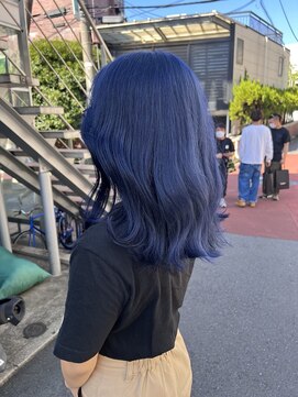 アソビセカンド 原宿(ASOBI 2nd) 前髪/マチルダボブ/ピンクベージュ/インナーグレージュ/ブルー