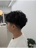 スペインカール/スパイキーショート/ブルーブラック/フェザーパ