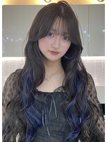 ソヨン 大宮店(SOYON) 《SOYON》フォワード巻き×艶ブルーインナーカラー