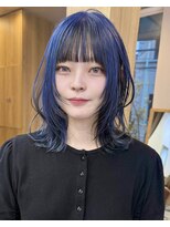 サンドレオ 新宿店(sand Leo)&nbsp;ミディアムレイヤーカット/髪質改善/韓国/前髪/新宿/ブリーチ