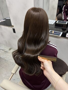 エルフレームバイワンラヴェスト(L'FLAME by one Lovest) 顔周りレイヤー/ダブルカラー/髪質改善/ケアブリーチ長野駅前