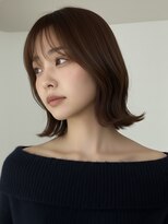 フレイムス ヘアアンドリラックス 赤羽店(Frames hair&relax) ショートボブ髪型20代30代40代前髪あり面長丸顔赤羽
