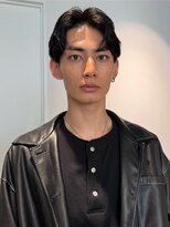 トリッカ シブヤ(TRICCA SHIBUYA)&nbsp;メンズカットパーマフェザーニュアンス毛流れセンターパート渋谷