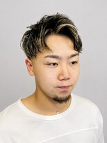 スター 稲沢店(STAR)&nbsp;メンズメッシュホワイトカラー爽やかショート