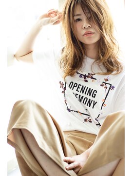 オンリエド ヘアデザイン(ONLIed Hair Design) 【ONLIed】くびれセミディ×無造作ウェーブ