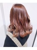 #LEMO #サーモンピンク #春カラー #ウェーブミディ