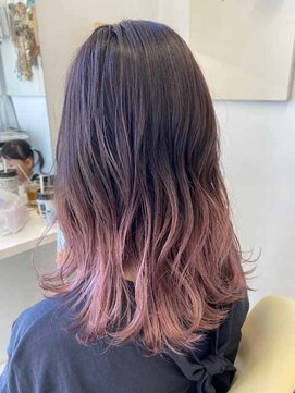 スタッフ イット ヘアー グレージュ×バイオレットグラデーションカラー♪