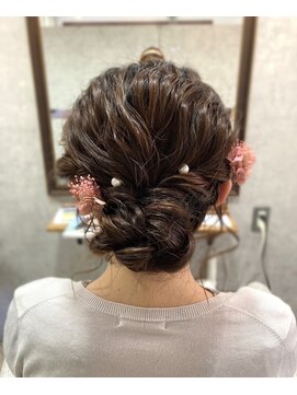 ユッカ エコル 塚口(YUCCA ekolu) ekolustyle406/ふんわりアップ/ヘアセット/ドライフラワー