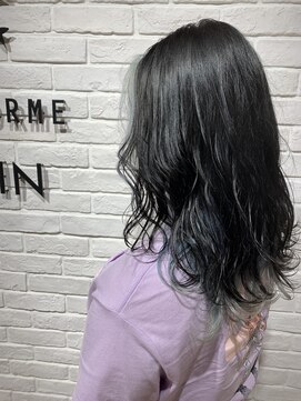 ヘア スパ ビューティー エールフォルム(HAIR SPA BEAUTY YELLFORME) インナーカラー×ホワイトアッシュ