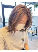 ナチュナル大人レイヤースタイル 立体感×クールミディアム