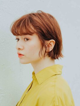 美容室チック 大島店(chic) ボブ×アプリコットオレンジ［大島/大島駅］