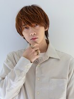 【Gallica】韓国風イケメンウルフヘア/襟足/垢抜けブラウン